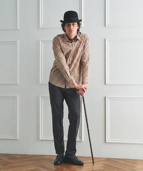 TAKEO KIKUCHI(タケオキクチ)の「【BOWLER HAT LABEL】ピンヘッドジャージ スラックス(スラックス・メンズ・ブラック・04/03/02)」の4枚目の写真