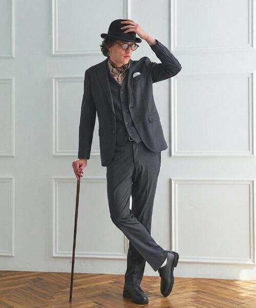 TAKEO KIKUCHI(タケオキクチ)の「【BOWLER HAT LABEL】ピンヘッドジャージ スラックス(スラックス・メンズ・ブラック・04/03/02)」の6枚目の写真
