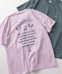 Disney（ディズニー）の「【71】【Disney/ディズニー】ミッキーマウス/ベイマックス/スティッチ/トイストーリー クイックドライ クルーネックTシャツ/バックプリント/ユニセックス/レディース/メンズ（S）（Tシャツ/カットソー）」