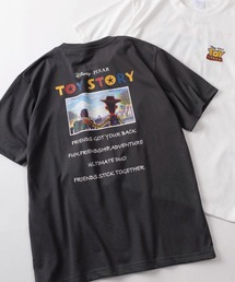 Disney（ディズニー）の「【71】【Disney/ディズニー】ミッキーマウス/ベイマックス/スティッチ/トイストーリー クイックドライ クルーネックTシャツ/バックプリント/ユニセックス/レディース/メンズ（S）（Tシャツ/カットソー）」