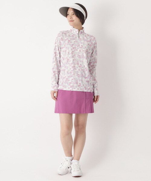 adabat(アダバット)の「吸水速乾/エコ UVクローバープリントハーフジッププルオーバー(Tシャツ/カットソー・レディース・ピンク系1/サックスブルー系/グレー系・42/40/38/36)」の22枚目の写真