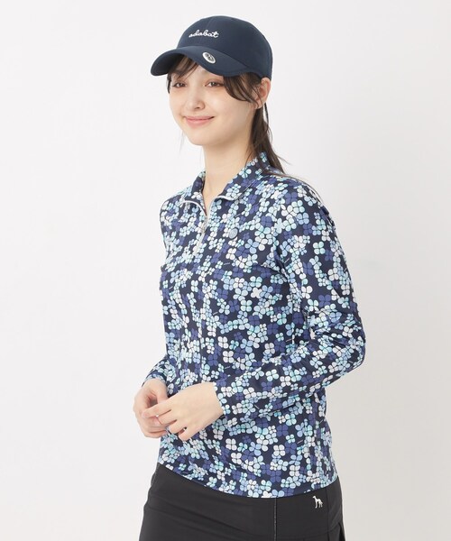 adabat(アダバット)の「吸水速乾/エコ UVクローバープリントハーフジッププルオーバー(Tシャツ/カットソー・レディース・ピンク系1/サックスブルー系/グレー系・42/40/38/36)」の19枚目の写真