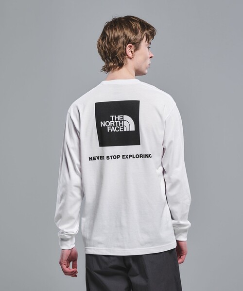 THE NORTH FACE＞バック スクエアロゴ ロングスリーブ 長袖 Tシャツ（T