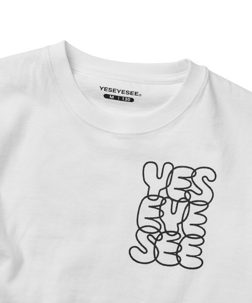 YESEYESEE（イエスアイシー）の「C-Logo kids Tee（Tシャツ/カットソー・レディース・ブラック/ホワイト/ライトオリーブ・S/M/L）」の5枚目の写真