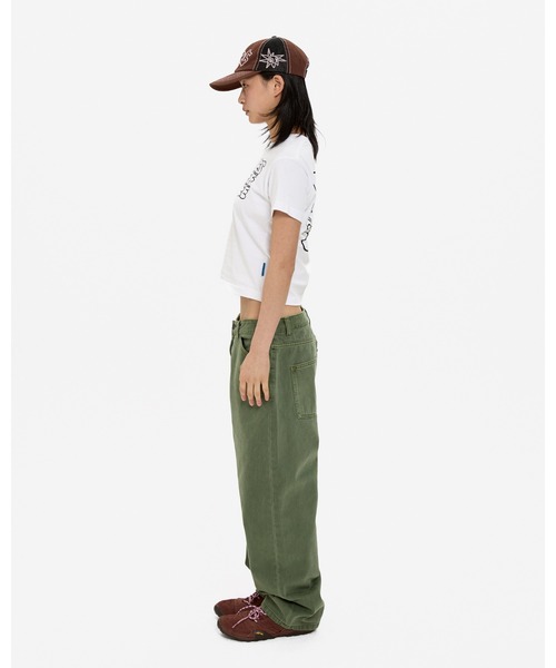 YESEYESEE（イエスアイシー）の「C-Logo kids Tee（Tシャツ/カットソー・レディース・ブラック/ホワイト/ライトオリーブ・S/M/L）」の9枚目の写真