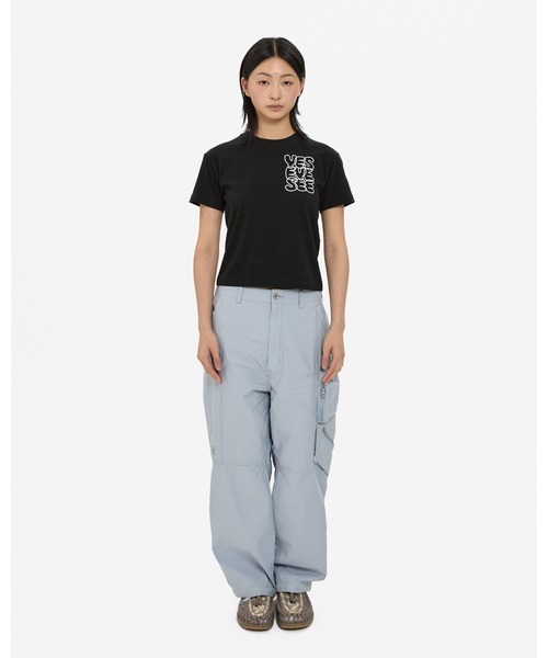 YESEYESEE（イエスアイシー）の「C-Logo kids Tee（Tシャツ/カットソー・レディース・ブラック/ホワイト/ライトオリーブ・S/M/L）」の16枚目の写真