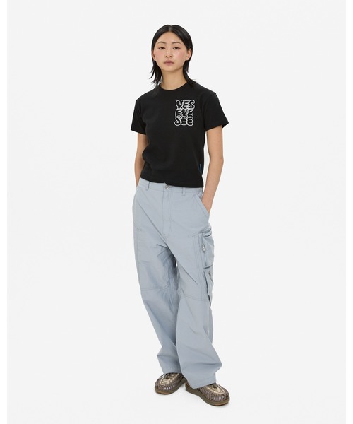 YESEYESEE（イエスアイシー）の「C-Logo kids Tee（Tシャツ/カットソー・レディース・ブラック/ホワイト/ライトオリーブ・S/M/L）」の18枚目の写真