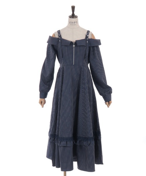 axes femme（アクシーズファム）の「オフショル風ワンピース（ワンピース・レディース・ネイビー/ミント/ブラック・FREE）」の14枚目の写真