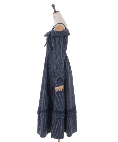 axes femme（アクシーズファム）の「オフショル風ワンピース（ワンピース・レディース・ネイビー/ミント/ブラック・FREE）」の15枚目の写真