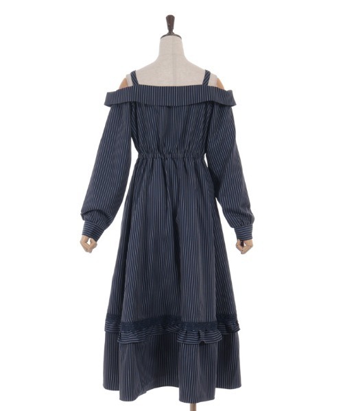 axes femme（アクシーズファム）の「オフショル風ワンピース（ワンピース・レディース・ネイビー/ミント/ブラック・FREE）」の16枚目の写真