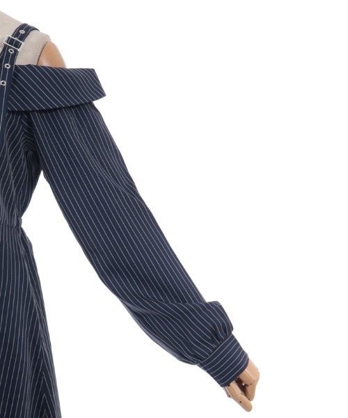 axes femme（アクシーズファム）の「オフショル風ワンピース（ワンピース・レディース・ネイビー/ミント/ブラック・FREE）」の21枚目の写真