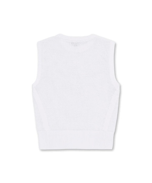 WAAC（ワック）の「WOMEN'Sメッシュニットベスト（ベスト・レディース・ホワイト/ブラック・SMALL/X-SMALL/MEDIUM）」の3枚目の写真