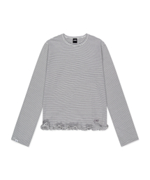 LMC( )��WM FRILL LONG SLV TEE white(T�V���c/�J�b�g�\�[)