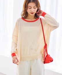 studio CLIP | 12ゲージ配色ワイドニットプルオーバー(ニット/セーター)