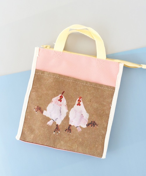 Creer（クレエ）の「〈Atelier KOTETSU/アトリエ コテツ〉ランチバッグ 保冷/保温バッグ（エコバッグ/サブバッグ・レディース・アイボリー/イエロー/グリーン/サーモンピンク/ブラック・ONE SIZE）」の5枚目の写真