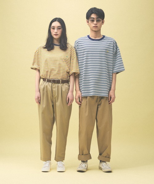 Kappa(カッパ)の「≪Kappa×and ST ウェルネスクラブ≫ボーダーTシャツ(Tシャツ/カットソー・レディース・オレンジ/イエロー/ブルー・LARGE/MEDIUM/SMALL)」の17枚目の写真
