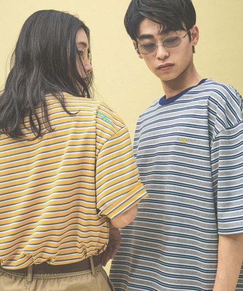 Kappa(カッパ)の「≪Kappa×and ST ウェルネスクラブ≫ボーダーTシャツ(Tシャツ/カットソー・レディース・オレンジ/イエロー/ブルー・LARGE/MEDIUM/SMALL)」の20枚目の写真