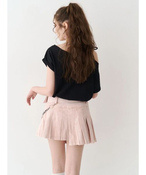 EVRIS(エヴリス)の「ワイドベルトチェーンミニスカート(スカート・レディース・ピンク/ベージュ/ブラック・SMALL/MEDIUM)」の17枚目の写真