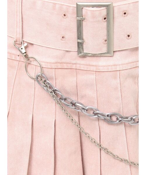 EVRIS(エヴリス)の「ワイドベルトチェーンミニスカート(スカート・レディース・ピンク/ベージュ/ブラック・SMALL/MEDIUM)」の14枚目の写真
