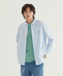 COVERNAT（カバーナット）の「COOLMAX C LOGO OXFORD STRIPE SHIRT（ポロシャツ）」