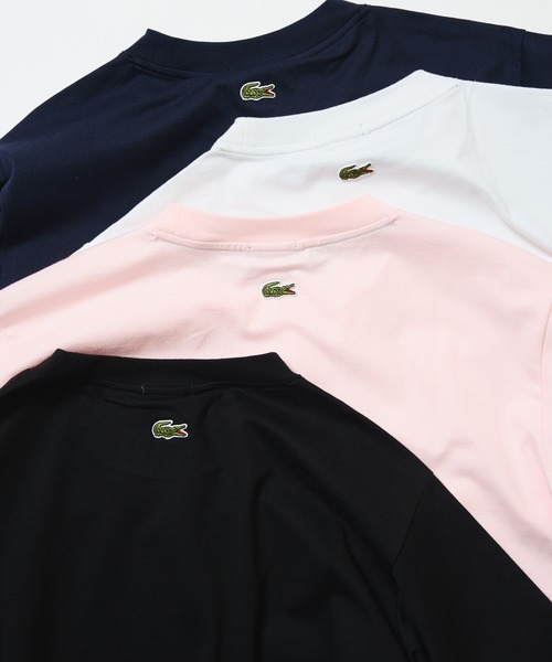 LACOSTE(ラコステ)の「【別注】LACOSTE / バッジ Tシャツ(Tシャツ/カットソー・メンズ・ブラック/ピンク/ホワイト/ネイビー・5/4/3/2/1)」の8枚目の写真