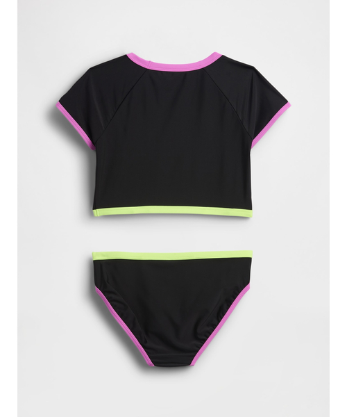 GAP（ギャップ）の「ラッシュガード 水着 2ピース (キッズ)（水着・キッズ・ブラック/ピンク・110cm/120cm/130cm/140cm/150cm）」の3枚目の写真