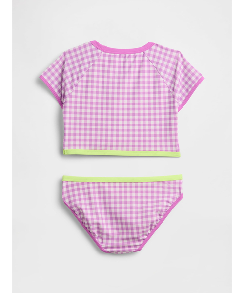 GAP（ギャップ）の「ラッシュガード 水着 2ピース (キッズ)（水着・キッズ・ブラック/ピンク・110cm/120cm/130cm/140cm/150cm）」の4枚目の写真