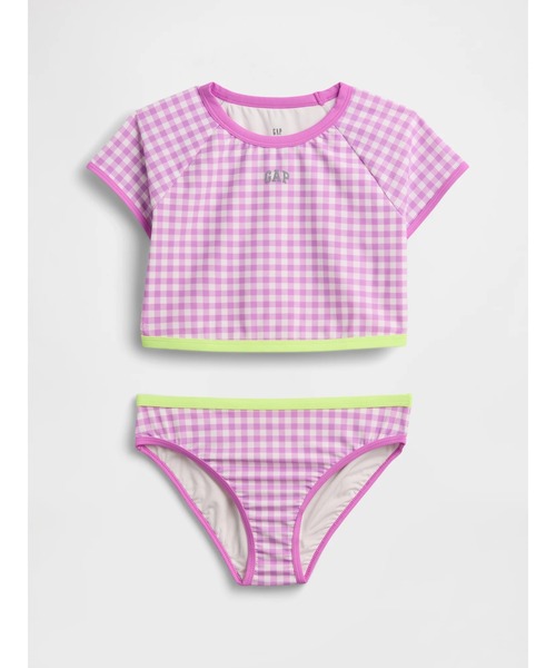 GAP（ギャップ）の「ラッシュガード 水着 2ピース (キッズ)（水着・キッズ・ブラック/ピンク・110cm/120cm/130cm/140cm/150cm）」の2枚目の写真