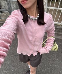 CIAOPANIC | 【neutral by ciaopanic】シャーリングカットソー(シャツ/ブラウス)