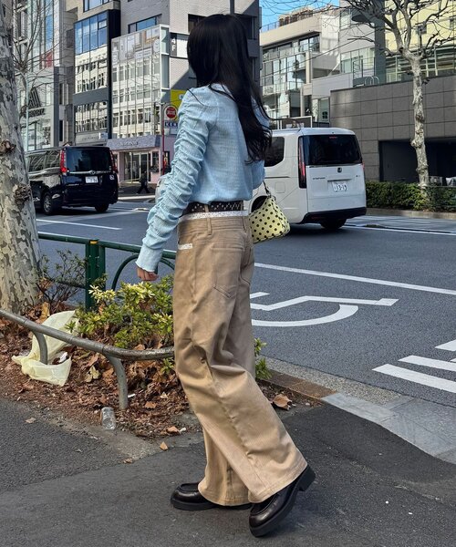 CIAOPANIC(チャオパニック)の「【neutral by ciaopanic】シャーリングカットソー(シャツ/ブラウス・レディース・オフホワイト/ブルー系その他/ピンク・FREE)」の19枚目の写真