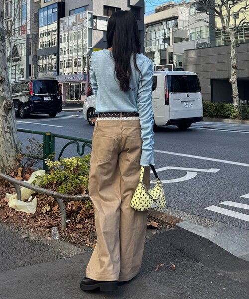 CIAOPANIC(チャオパニック)の「【neutral by ciaopanic】シャーリングカットソー(シャツ/ブラウス・レディース・オフホワイト/ブルー系その他/ピンク・FREE)」の20枚目の写真