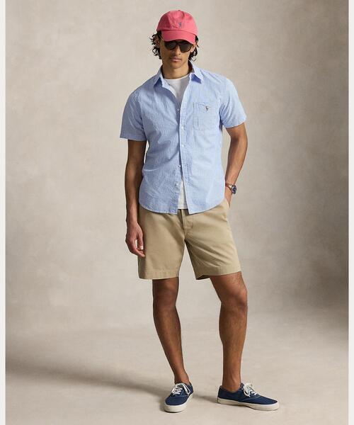 POLO RALPH LAUREN（ポロ ラルフ ローレン）の「RL プレップスター クラシック フィット シアサッカー シャツ（シャツ/ブラウス・メンズ・ブルー・L/S/M/XXL/XS/XL）」の8枚目の写真
