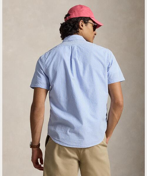 POLO RALPH LAUREN（ポロ ラルフ ローレン）の「RL プレップスター クラシック フィット シアサッカー シャツ（シャツ/ブラウス・メンズ・ブルー・L/S/M/XXL/XS/XL）」の9枚目の写真
