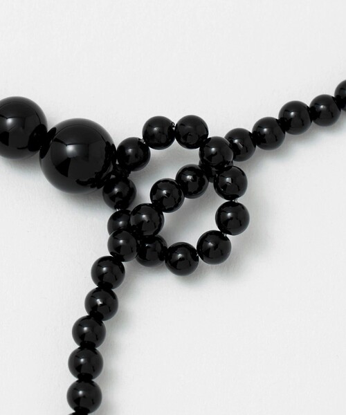 Steven Alan（スティーブンアラン）の「＜SASKIA DIEZ＞DROP LASSO NECKLACE/ネックレス（ネックレス・レディース・ブラック・FREE）」の4枚目の写真