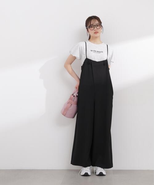 PROPORTION BODY DRESSING(プロポーションボディドレッシング)の「【加藤栞さん着用】<a>バックタックサロペット / 1216149400(サロペット/オーバーオール・レディース・ブラウン/ブラック・MEDIUM/P/S)」の6枚目の写真
