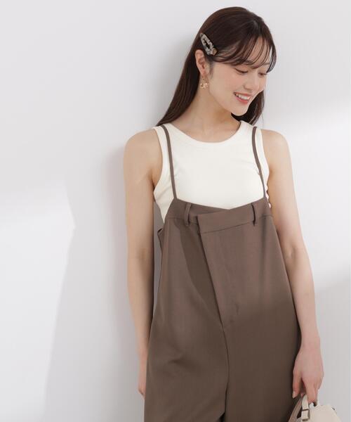 PROPORTION BODY DRESSING(プロポーションボディドレッシング)の「【加藤栞さん着用】<a>バックタックサロペット / 1216149400(サロペット/オーバーオール・レディース・ブラウン/ブラック・MEDIUM/P/S)」の16枚目の写真