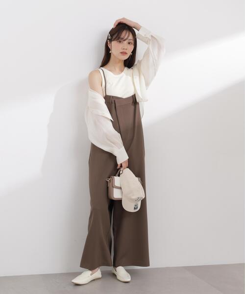 PROPORTION BODY DRESSING(プロポーションボディドレッシング)の「【加藤栞さん着用】<a>バックタックサロペット / 1216149400(サロペット/オーバーオール・レディース・ブラウン/ブラック・MEDIUM/P/S)」の21枚目の写真