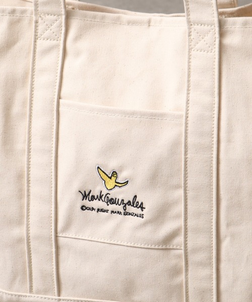 Mark Gonzales(マーク・ゴンザレス)の「【Mark Gonzales/マーク ゴンザレス】アートワークデザインコレクション ベーシック トートバッグ(トートバッグ・メンズ・ホワイト・FREE)」の6枚目の写真