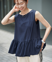 VERMEIL par iena | ペプラム ノースリーブプルオーバー(Tシャツ/カットソー)