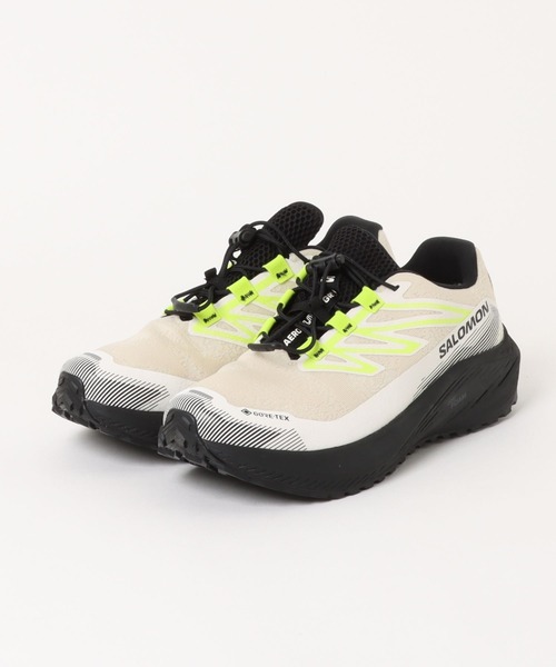 SALOMON(サロモン)の「SALOMON サロモン AERO FLOW GRVL GTX アウトドアシューズ L49256600(スニーカー・メンズ・ベージュ×ブラック・27.0cm/28.0cm/26.5cm/27.5cm/26.0cm)」の1枚目の写真