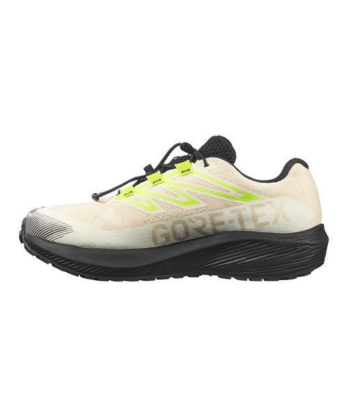 SALOMON(サロモン)の「SALOMON サロモン AERO FLOW GRVL GTX アウトドアシューズ L49256600(スニーカー・メンズ・ベージュ×ブラック・27.0cm/28.0cm/26.5cm/27.5cm/26.0cm)」の3枚目の写真