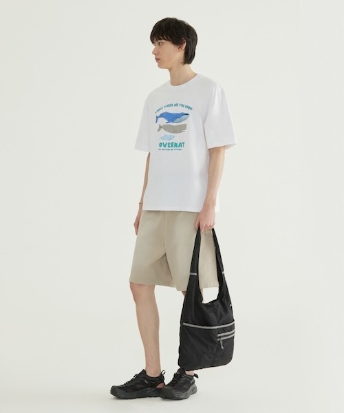 COVERNAT(カバーナット)の「LIGHT NYLON ECO BAG(エコバッグ/サブバッグ・メンズ・アイボリー/ブラック・FREE)」の4枚目の写真