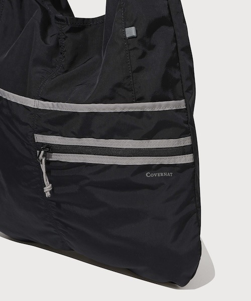 COVERNAT(カバーナット)の「LIGHT NYLON ECO BAG(エコバッグ/サブバッグ・メンズ・アイボリー/ブラック・FREE)」の14枚目の写真