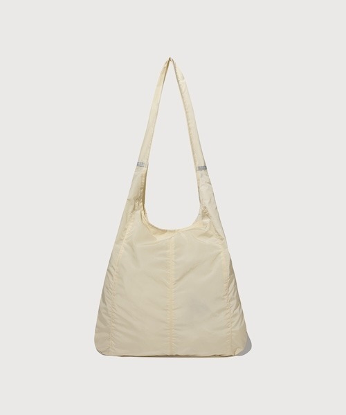 COVERNAT(カバーナット)の「LIGHT NYLON ECO BAG(エコバッグ/サブバッグ・メンズ・アイボリー/ブラック・FREE)」の5枚目の写真