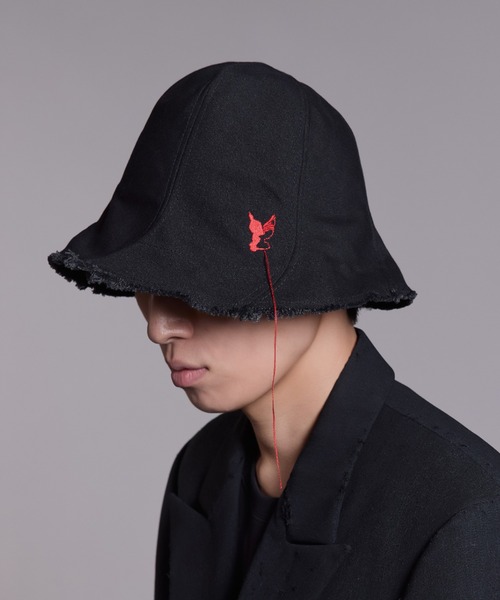 MASU（エムエーエスユー）の「【M A S U】ESCARGOT HAT（Tシャツ/カットソー・メンズ・ブラック/ホワイト・FREE）」の2枚目の写真