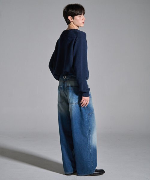 NOUN(ノウン)の「patched denim pants (mid blue)(デニムパンツ・メンズ・その他・0/2)」の2枚目の写真