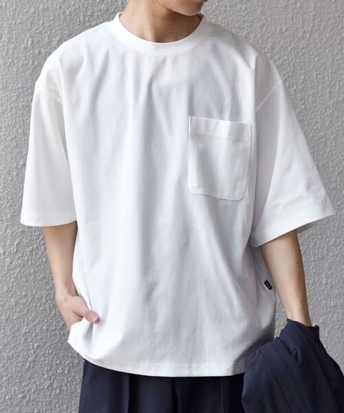 SHIPS any(シップス エニィ)の「SHIPS any: SOLOTEX(R) バックピケ リラックス ポケット付き ショートリーブ Tシャツ 26SS◇(Tシャツ/カットソー・メンズ・ホワイト/ブラック/チャコールグレー・MEDIUM/X-LARGE/LARGE)」の11枚目の写真