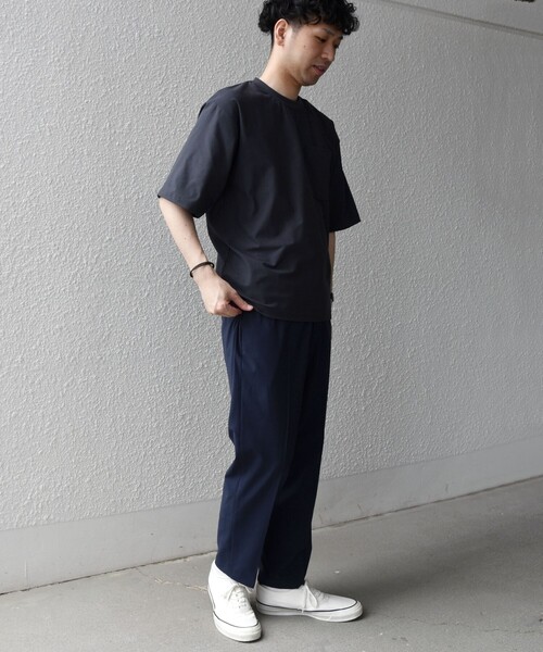 SHIPS any(シップス エニィ)の「SHIPS any: SOLOTEX(R) バックピケ リラックス ポケット付き ショートリーブ Tシャツ 26SS◇(Tシャツ/カットソー・メンズ・ホワイト/ブラック/チャコールグレー・MEDIUM/X-LARGE/LARGE)」の15枚目の写真