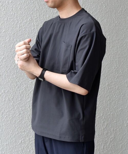 SHIPS any(シップス エニィ)の「SHIPS any: SOLOTEX(R) バックピケ リラックス ポケット付き ショートリーブ Tシャツ 26SS◇(Tシャツ/カットソー・メンズ・ホワイト/ブラック/チャコールグレー・MEDIUM/X-LARGE/LARGE)」の17枚目の写真