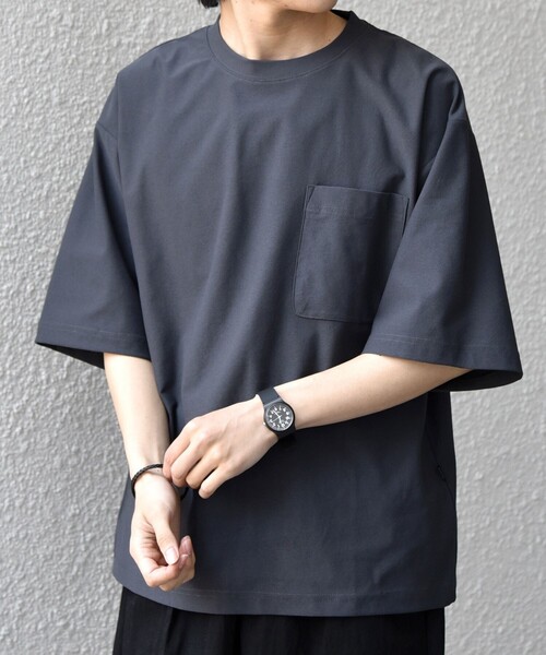 SHIPS any(シップス エニィ)の「SHIPS any: SOLOTEX(R) バックピケ リラックス ポケット付き ショートリーブ Tシャツ 26SS◇(Tシャツ/カットソー・メンズ・ホワイト/ブラック/チャコールグレー・MEDIUM/X-LARGE/LARGE)」の22枚目の写真